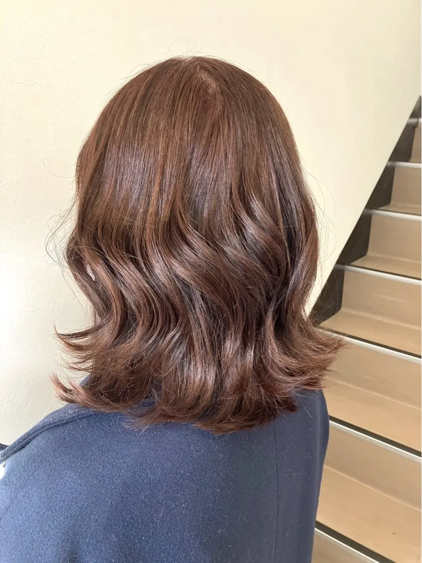 セミロング トリートメント 阿部 雲母のヘアスタイル