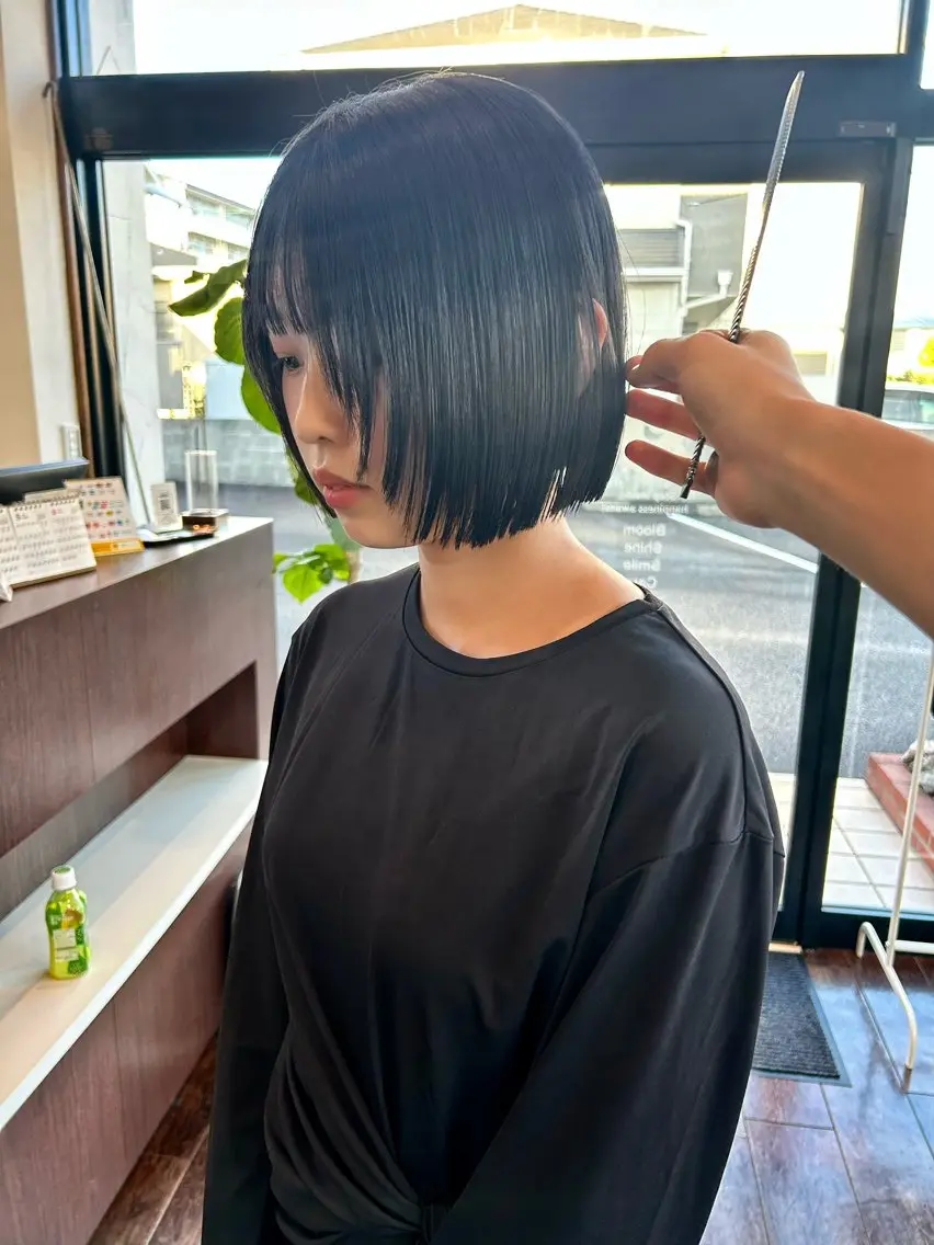 ミディアム 斉藤 陸のヘアスタイル