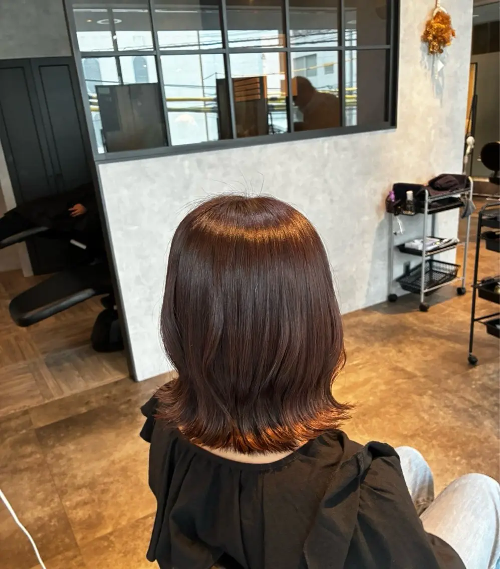 ミディアム 山本 悠理のヘアスタイル