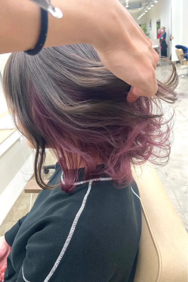 ミディアム カラー カット ヘアカラー トリートメント BOB🌟ハイトーン /ブリーチ/TAKUのヘアスタイル