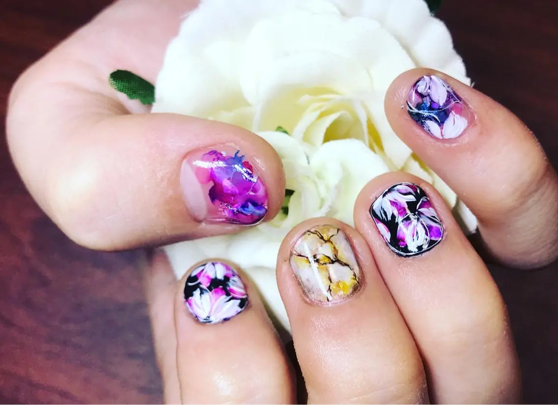 ネイル アートネイル 大理石ネイル(マーブル) NAIL salon ACEのネイルデザイン