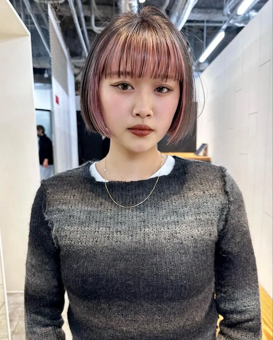 カラー 大岩 はなのヘアスタイル