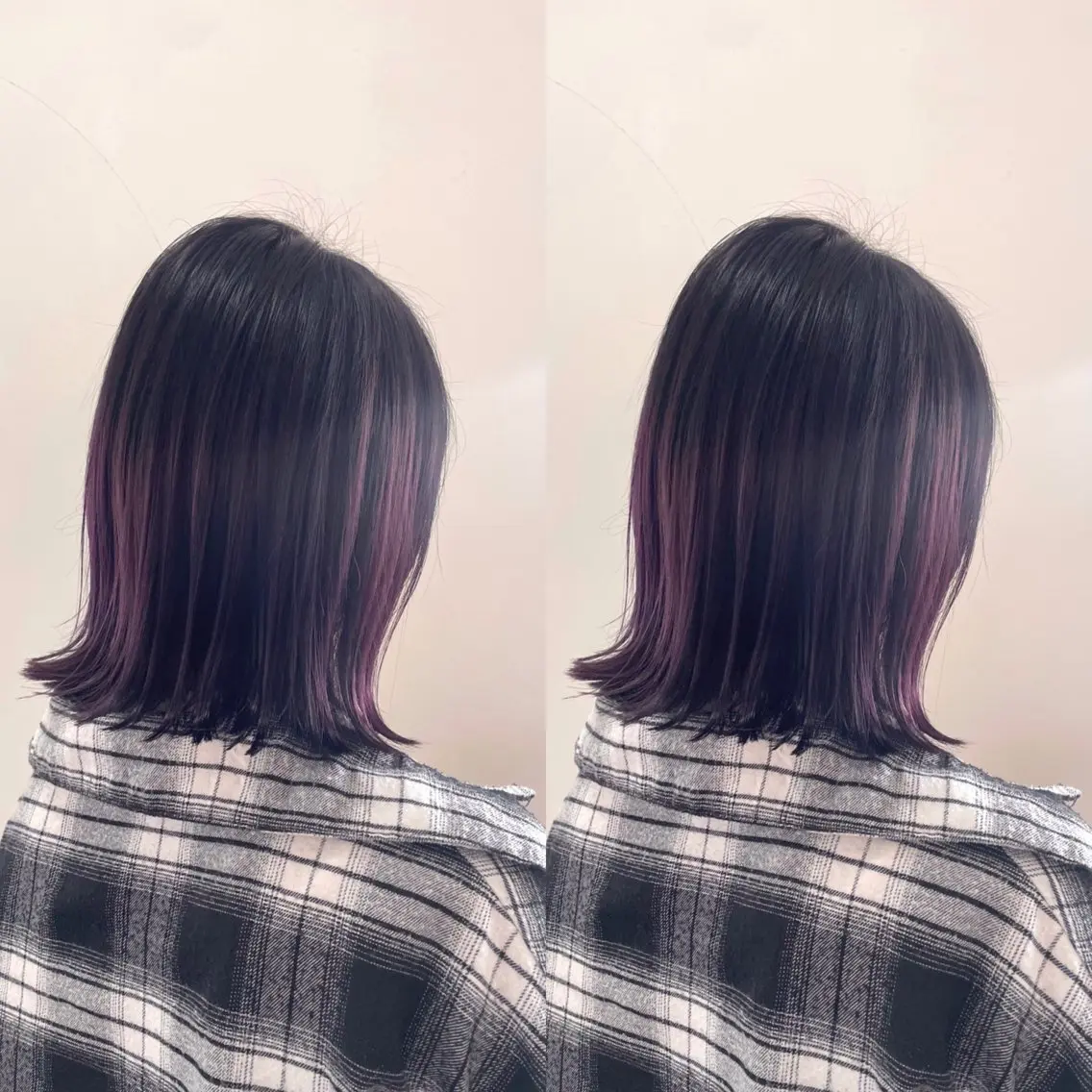 ミディアム カラー ブリーチ グラデーションカラー バイオレットカラー fulam - KAEDEのヘアスタイル