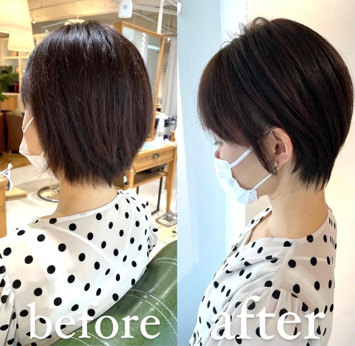 ショート ショートヘア カット トリートメント 過去一の柔髪ヘア 🌿einshairのヘアスタイル