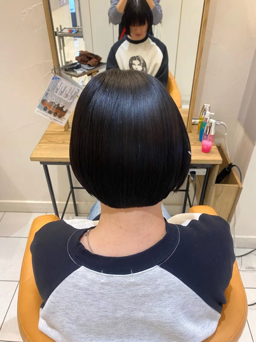 ショート ボブ カット トリートメント メンズ/レイヤー Marin💟のヘアスタイル