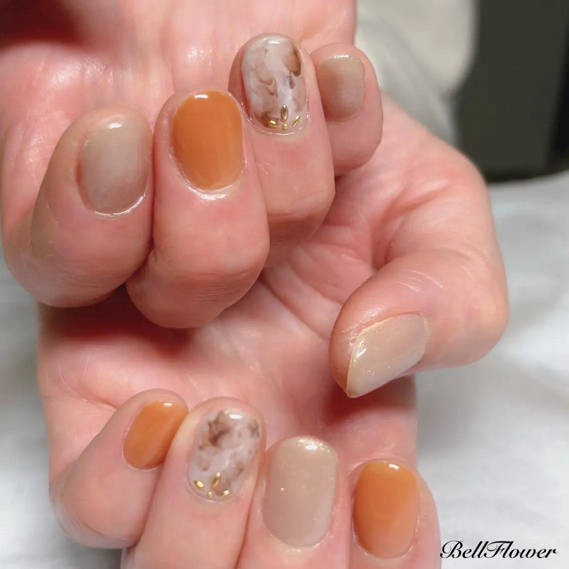 ネイル ハンドネイル Bell Flowerのネイルデザイン