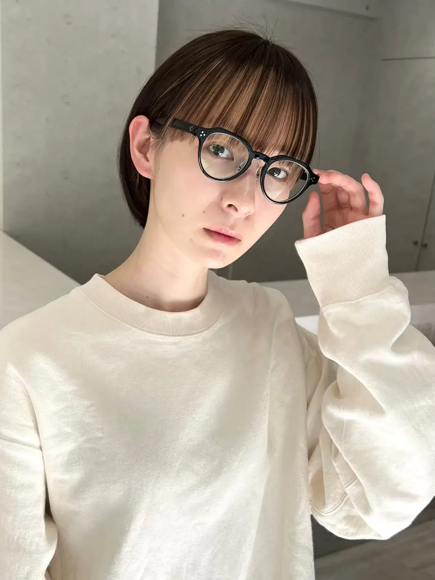 ショート カラー ダメージ、複雑履歴 の髪質改善 松本雄光のヘアスタイル