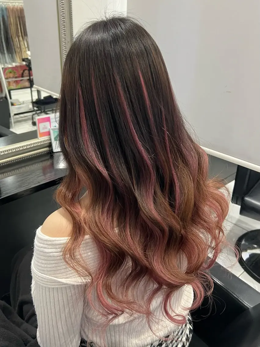 ロング プルエクステ エクステ エクステ YUDU🍊 germe/ジェルムのヘアスタイル