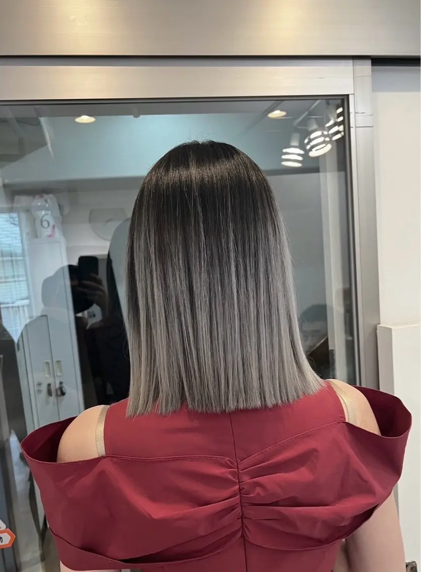 ショート カラー バレイヤージュ グレージュ レイヤーカット 指名数No.1 /NAOYAのヘアスタイル