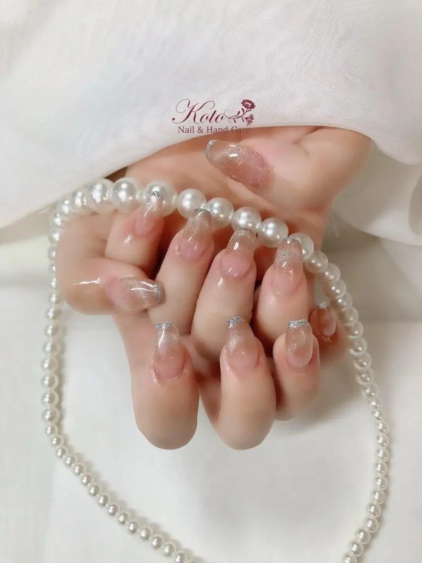 ネイル 長さ出し ジェルネイル マグネットネイル 持ち込み ニュアンスネイル ハンドネイル Nail Salon KOTOのネイルデザイン