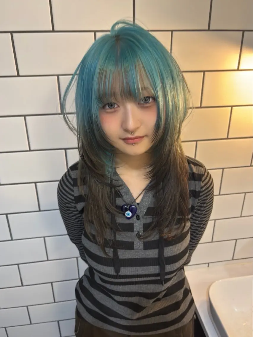 カラー ヘアカラー 竹川 りょうのヘアスタイル