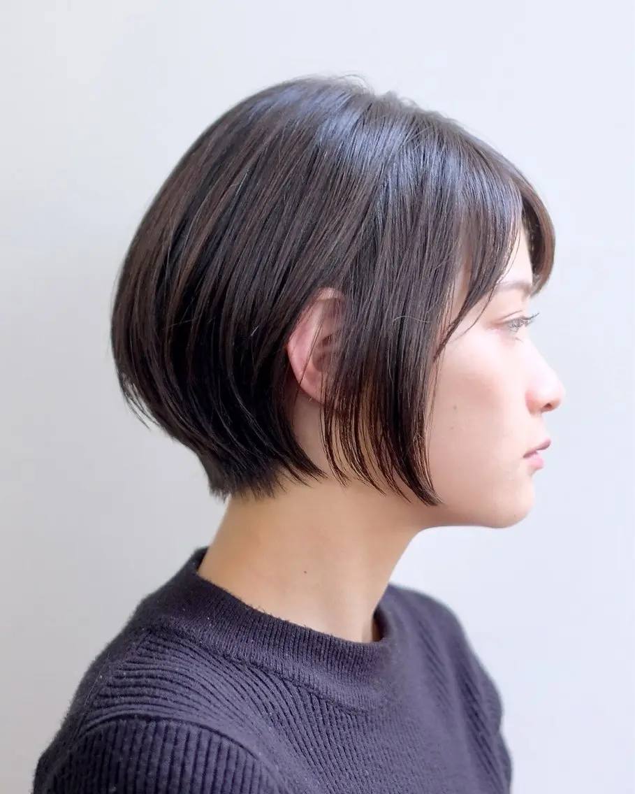 ショート ボブ ショートヘア 間瀬玲央 ルプラボウ メンズ／ショートのヘアスタイル