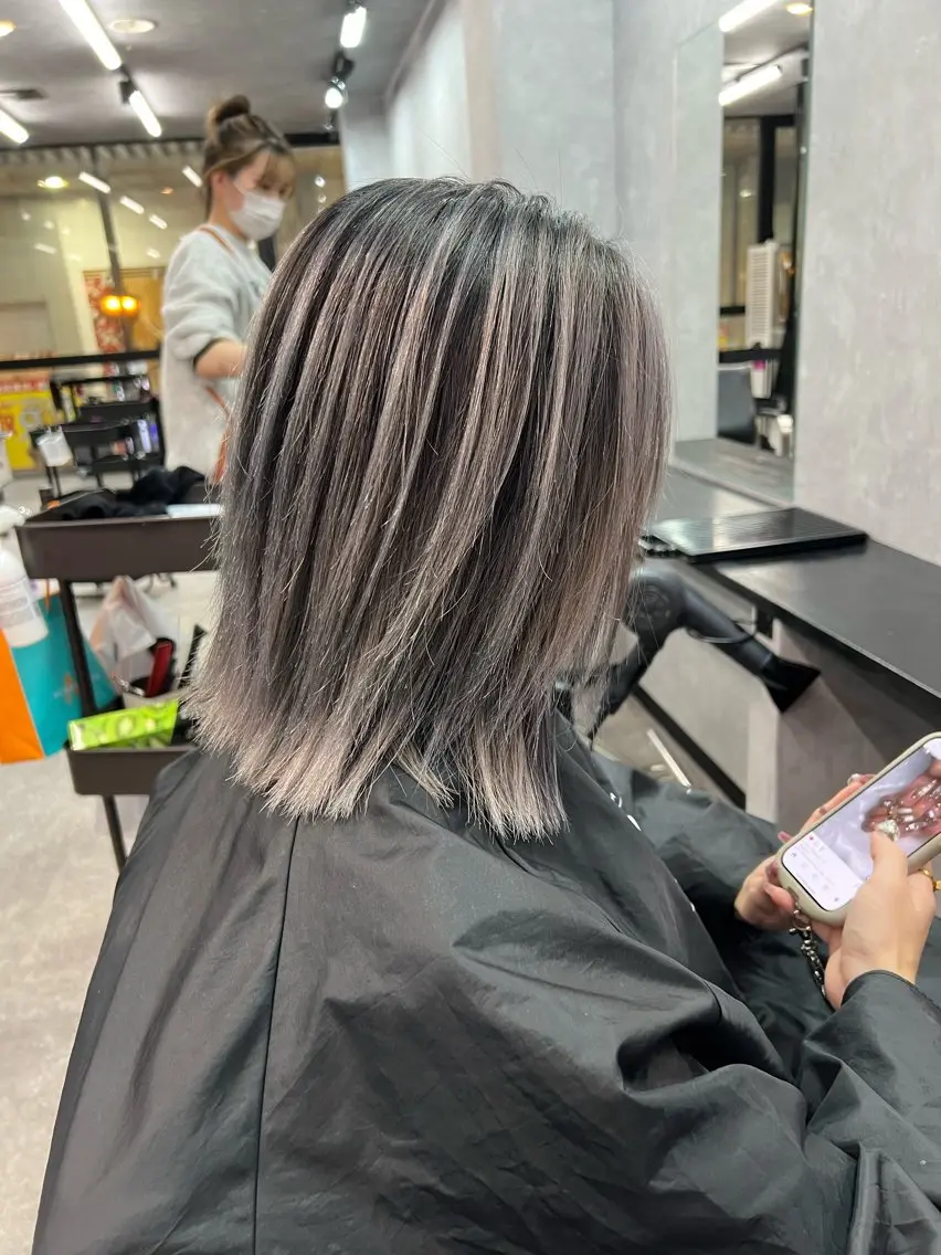ミディアム 藤本 翔己のヘアスタイル