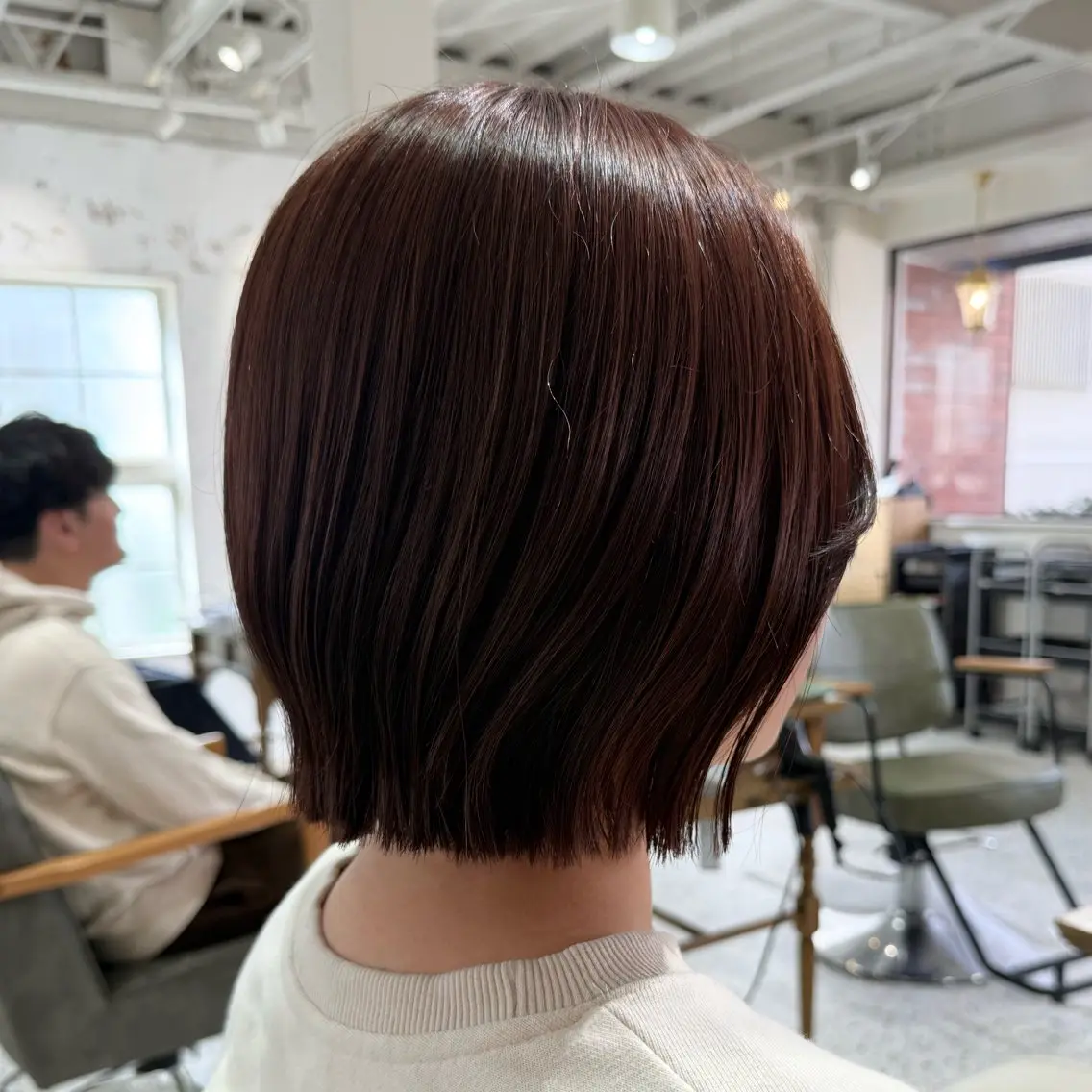 ミディアム カラー レッドカラー ボブ 似合わせカット カット ヘアカラー トリートメント 似合わせボブ🎀🫧 千葉 優希のヘアスタイル