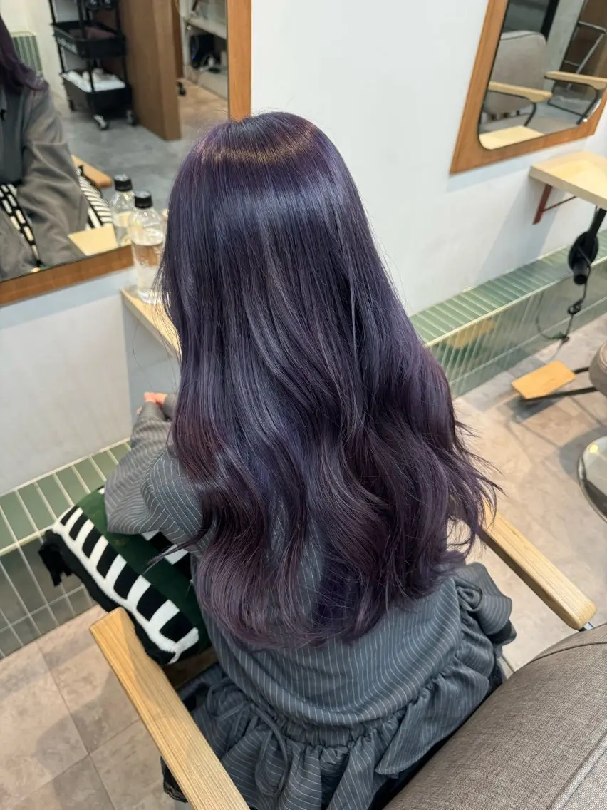 ロング ヘアカラー トリートメント 松田 じゅりなのヘアスタイル