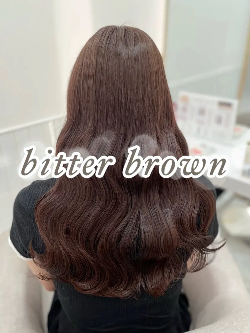 ロング カラー ブラウンカラー カット ヘアカラー トリートメント いぶきゆう 栄/カットモデルのヘアスタイル