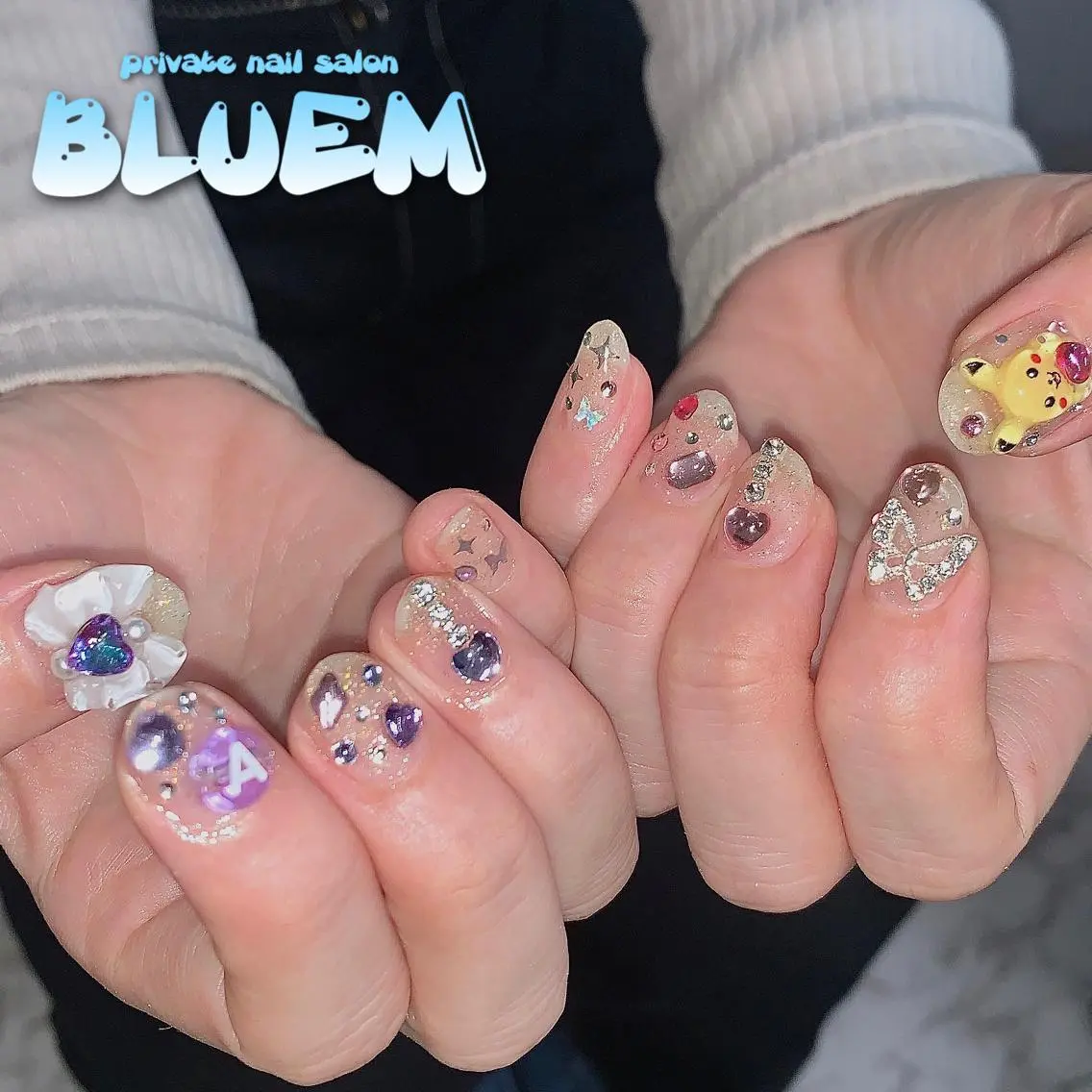 ネイル ハンドネイル BLUEM なな🐶のネイルデザイン
