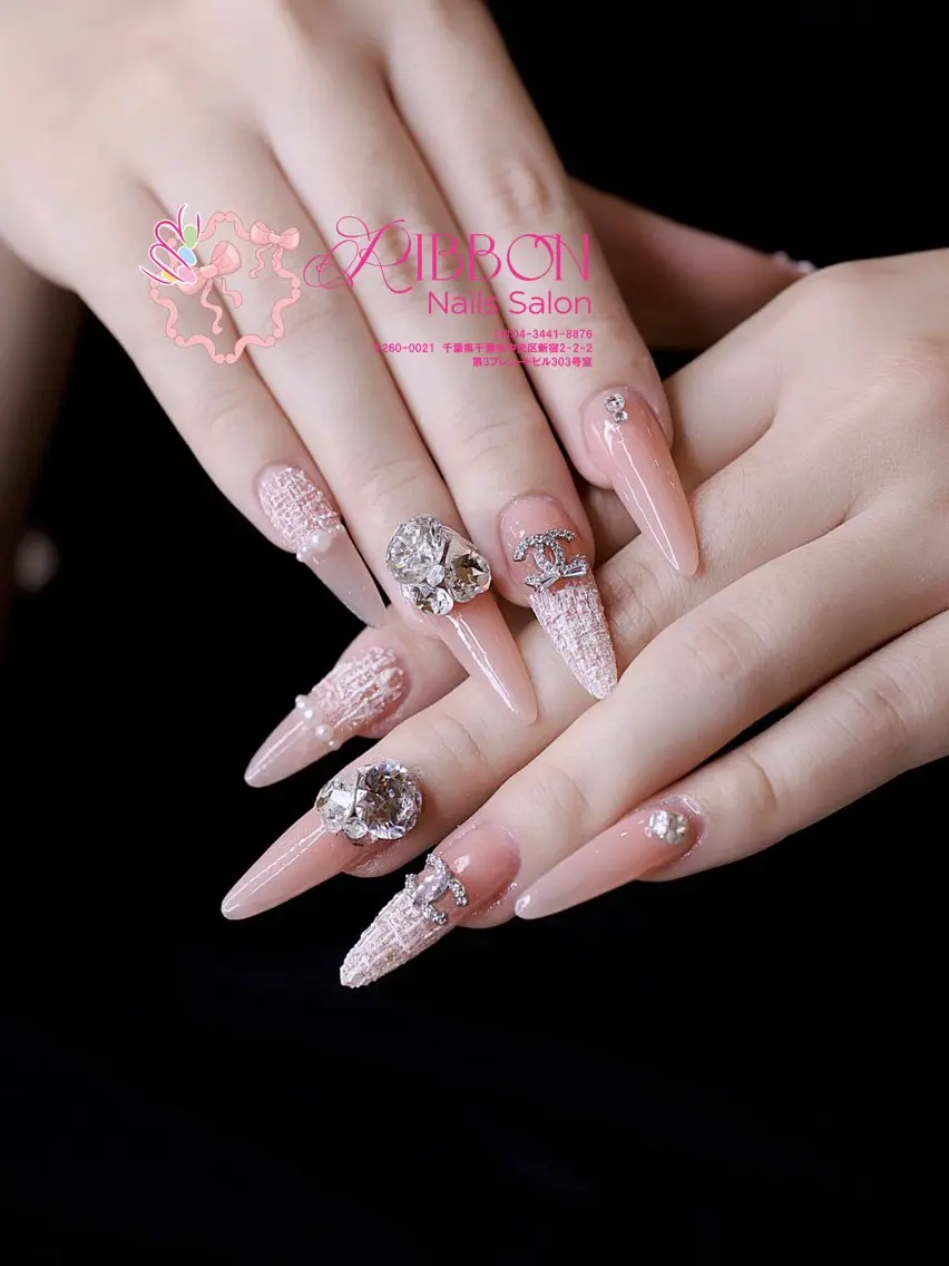 ネイル チークネイル フットネイル フレンチネイル グラデーション 韓国ネイル Ribbonnail salonのネイルデザイン