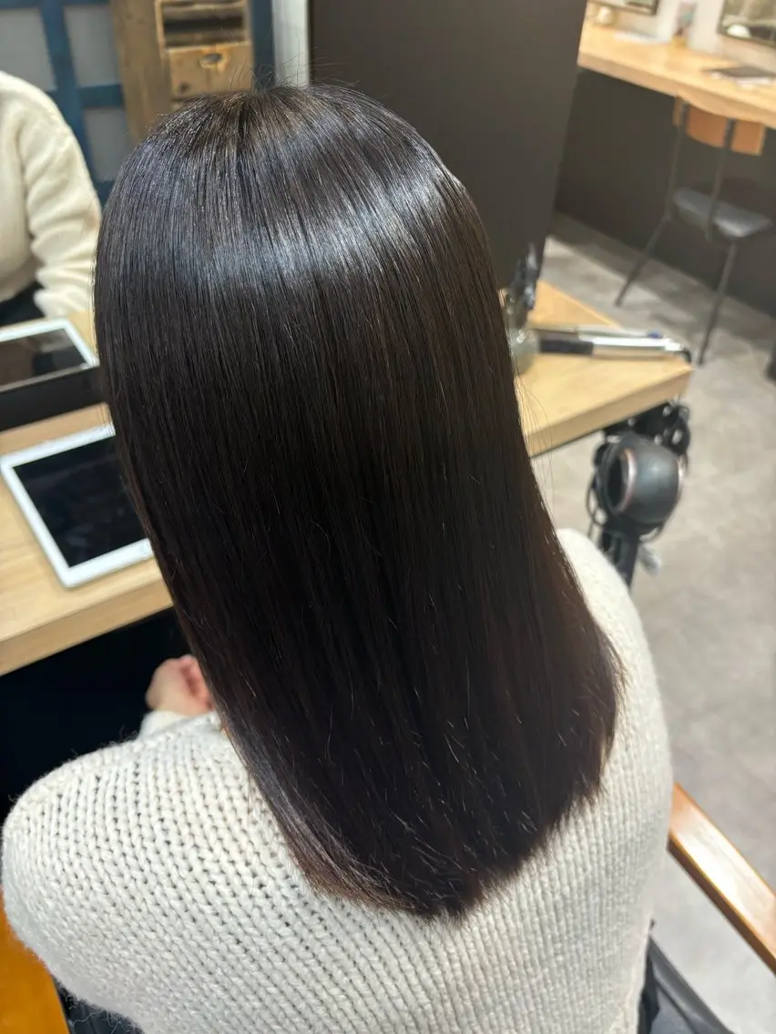 縮毛矯正 田中澪🩵ྀི /HUG横浜のヘアスタイル