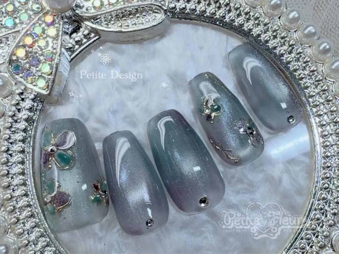 ネイル ハンドネイル ❁⃘*。Petite fleur❁⃘*りさのネイルデザイン