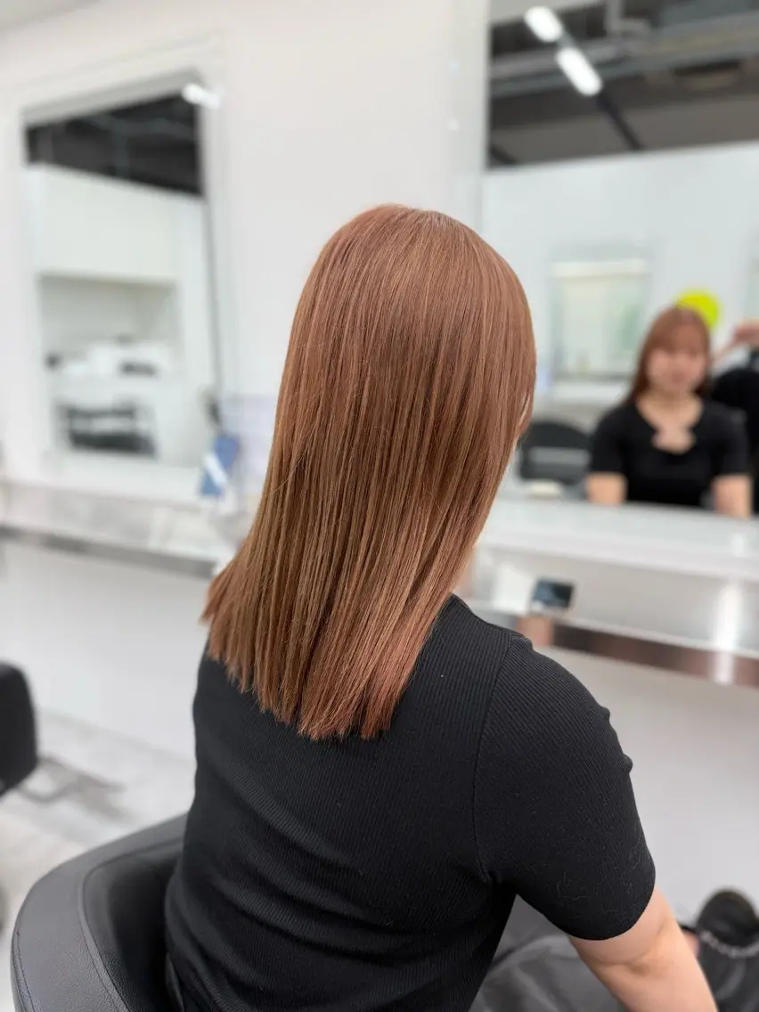 ロング ヘアカラー ヘアセット 艶髪ハイトーンカラー 渋谷🎀ririkaのヘアスタイル