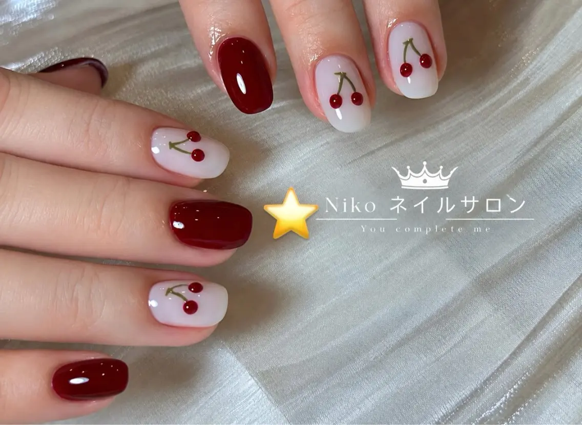 ネイル チークネイル 長さ出し フットネイル フレンチネイル ジェルネイル ハンドネイル NIKO NAIL 柏のネイルデザイン