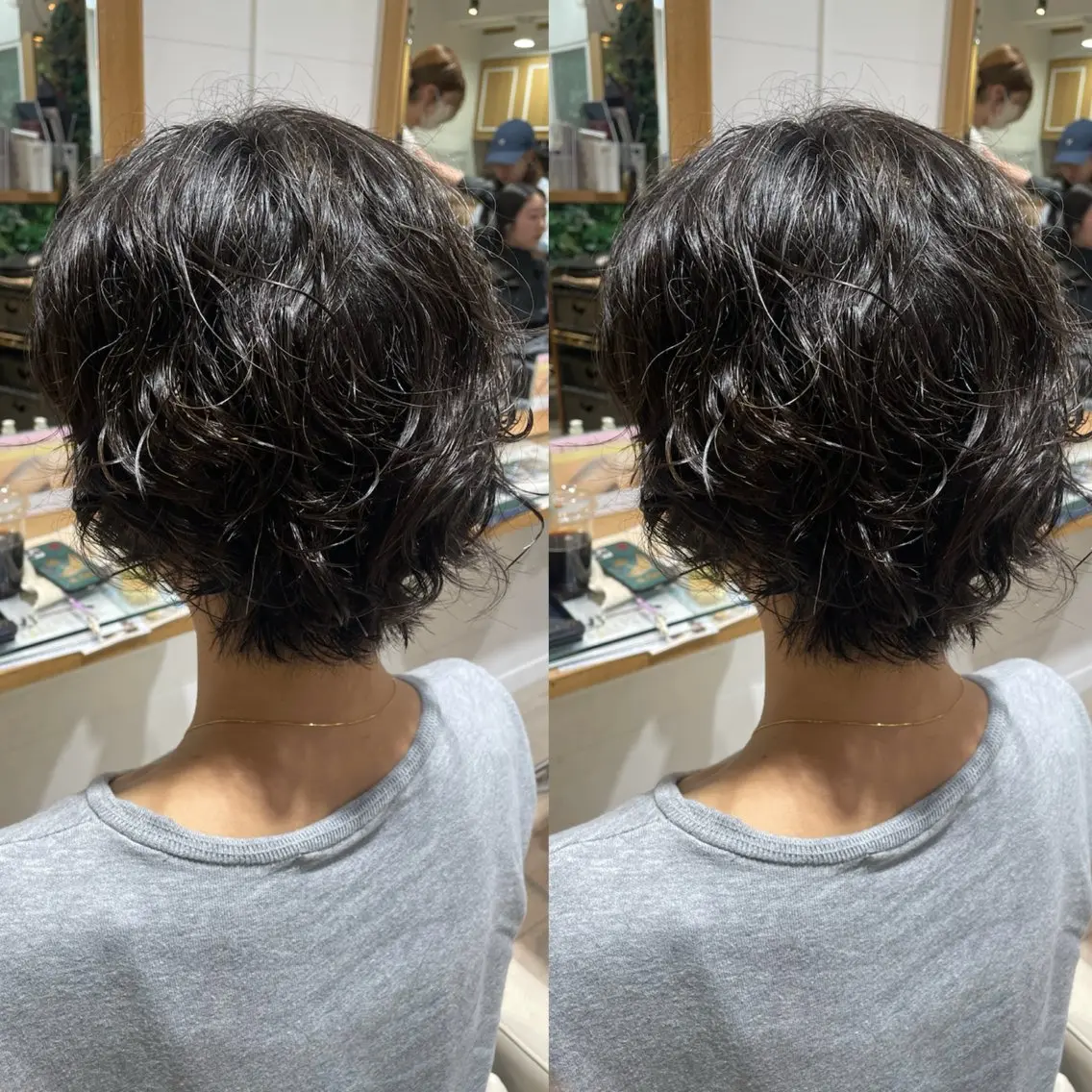 ミディアム パーマ 髪質改善矯正/カラー /吉祥寺 mariのヘアスタイル