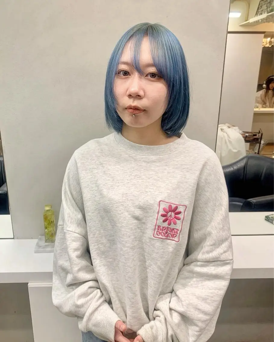 【✔💯輝くハイトーン💯】【✨️ケアブリーチ使用✨️】ブリーチ2回＋カラー+オージュアトリートメント✨️💎の写真