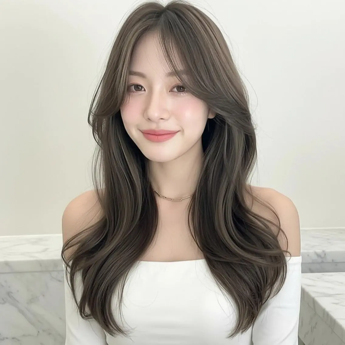 ロング レイヤーカット/韓国 🤎きのした いちかのヘアスタイル