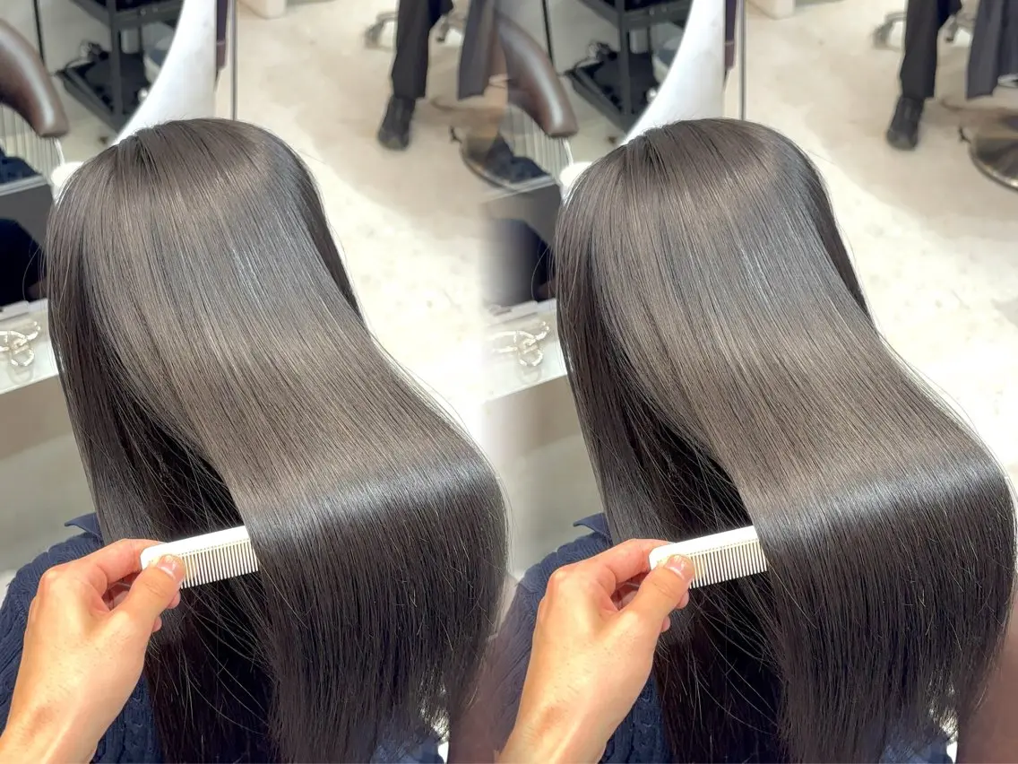 ロング カラー トリートメント カット トリートメント 勝河 怜楊のヘアスタイル