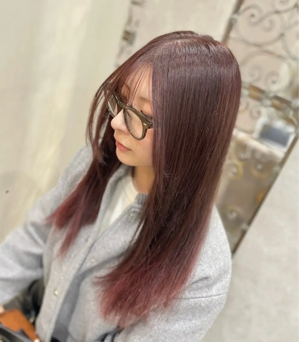 ロング カラー ✨髪質改善✨ハイトー ンカラー⭐️藤沢のヘアスタイル