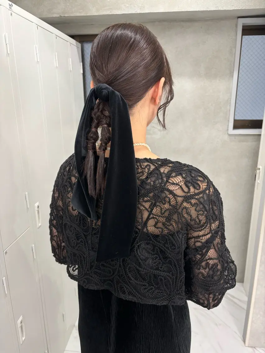 ヘアアレンジ ヘアセット Miyu🎀レイヤー /透明感カラー🪽のヘアスタイル
