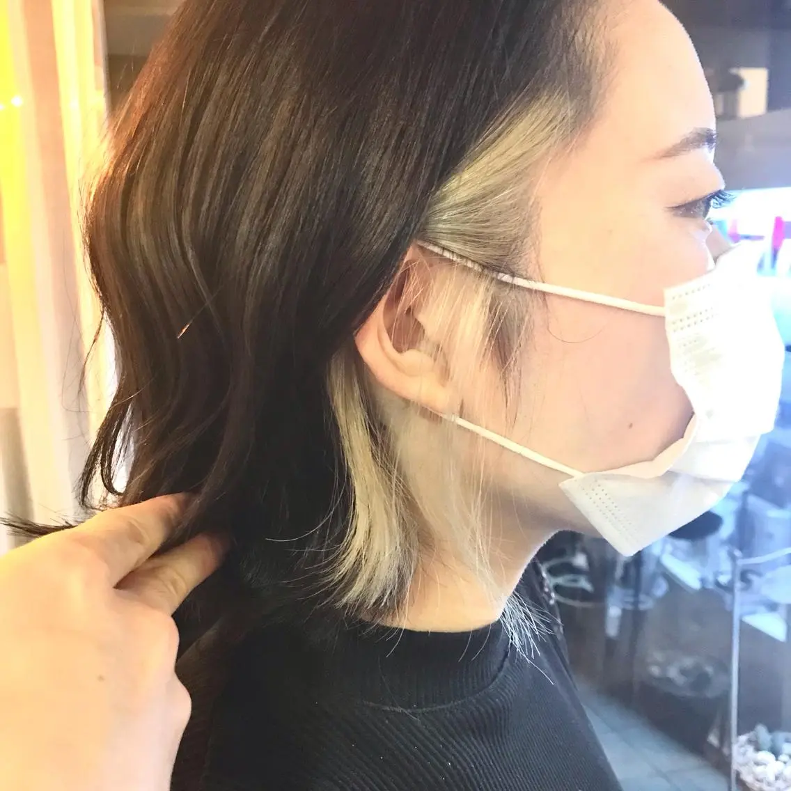 ショート カラー ブロンド イヤリングカラー ホワイトブロンド 💎透明感カラー特化 💎TAISEIのヘアスタイル
