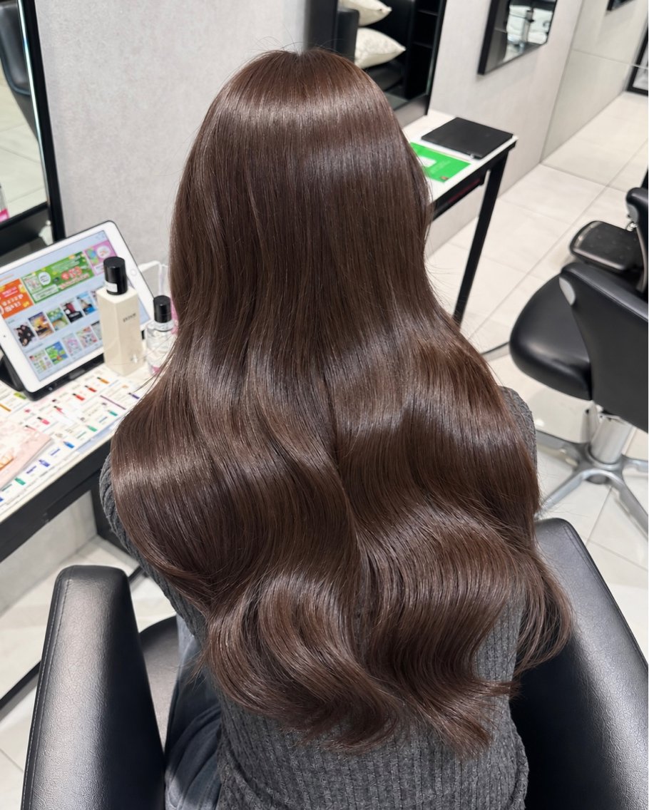 カラー ブラウンカラー モカブラウン ヘアカラー トリートメント 透明感カラー/マツパ /マツエク🎀はなのヘアスタイル