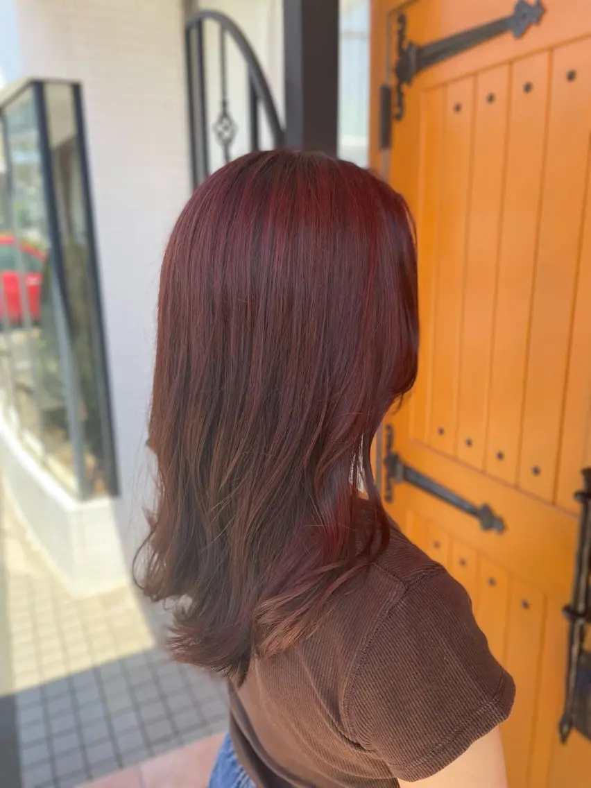 ⭐️営業中メニュー⭐️ うるつやカラー+リンク3stepトリートメントホームケア付きの写真