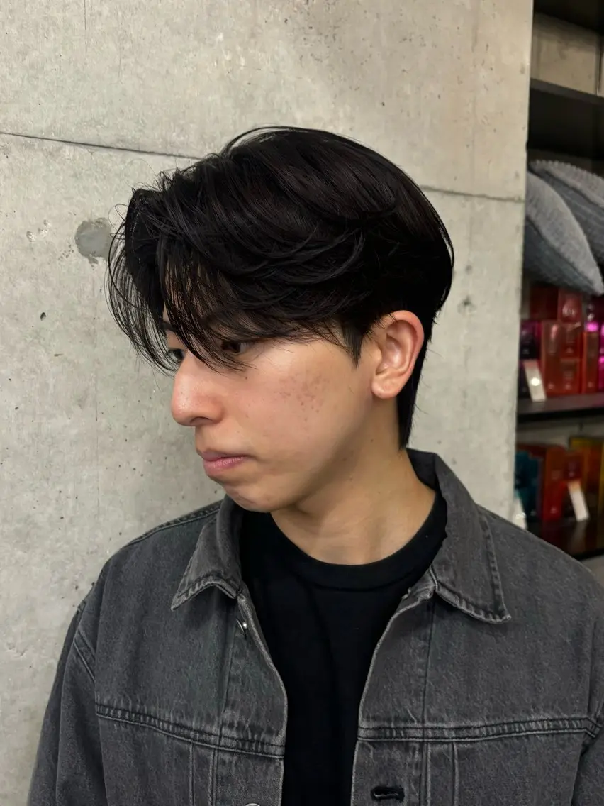 【メンズ限定】ケアパーマ+カット+マイクロバブルスパの写真