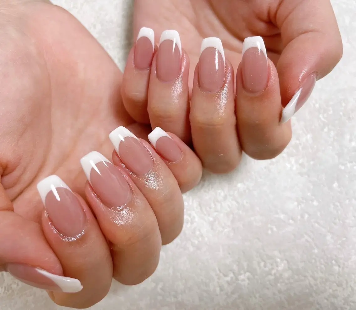 ネイル フレンチネイル ジェルネイル 韓国ネイル メンズネイル パラジェル kiki nail たまプラーザのネイルデザイン