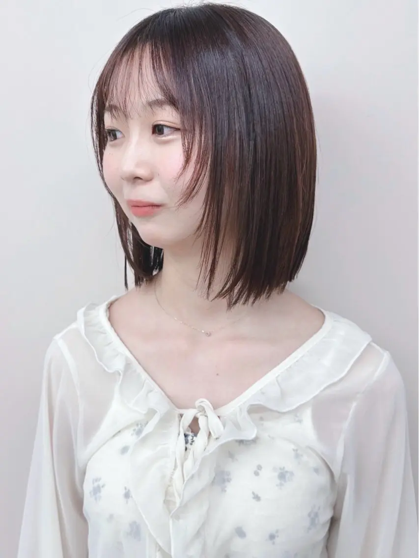 ショート カット トリートメント ボブ/ゆるふわ ボブパーマ/とういのヘアスタイル