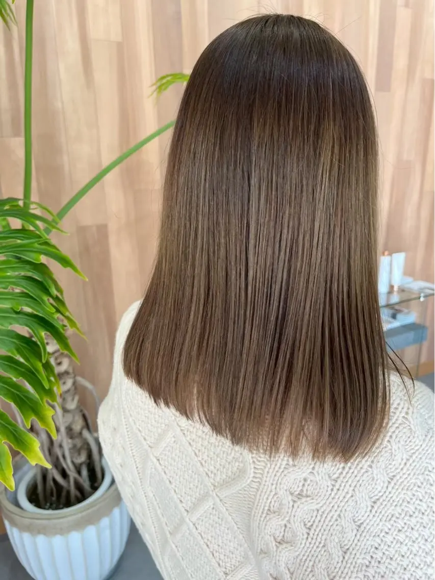 セミロング カット トリートメント 田村 雪華のヘアスタイル