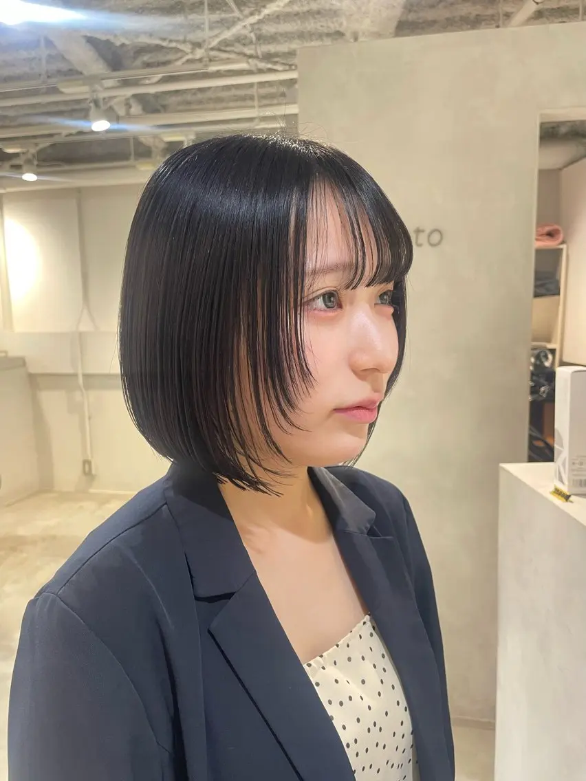 ミディアム カット トリートメント 🎀レイヤー 透明感 カラーyuuri🎀のヘアスタイル