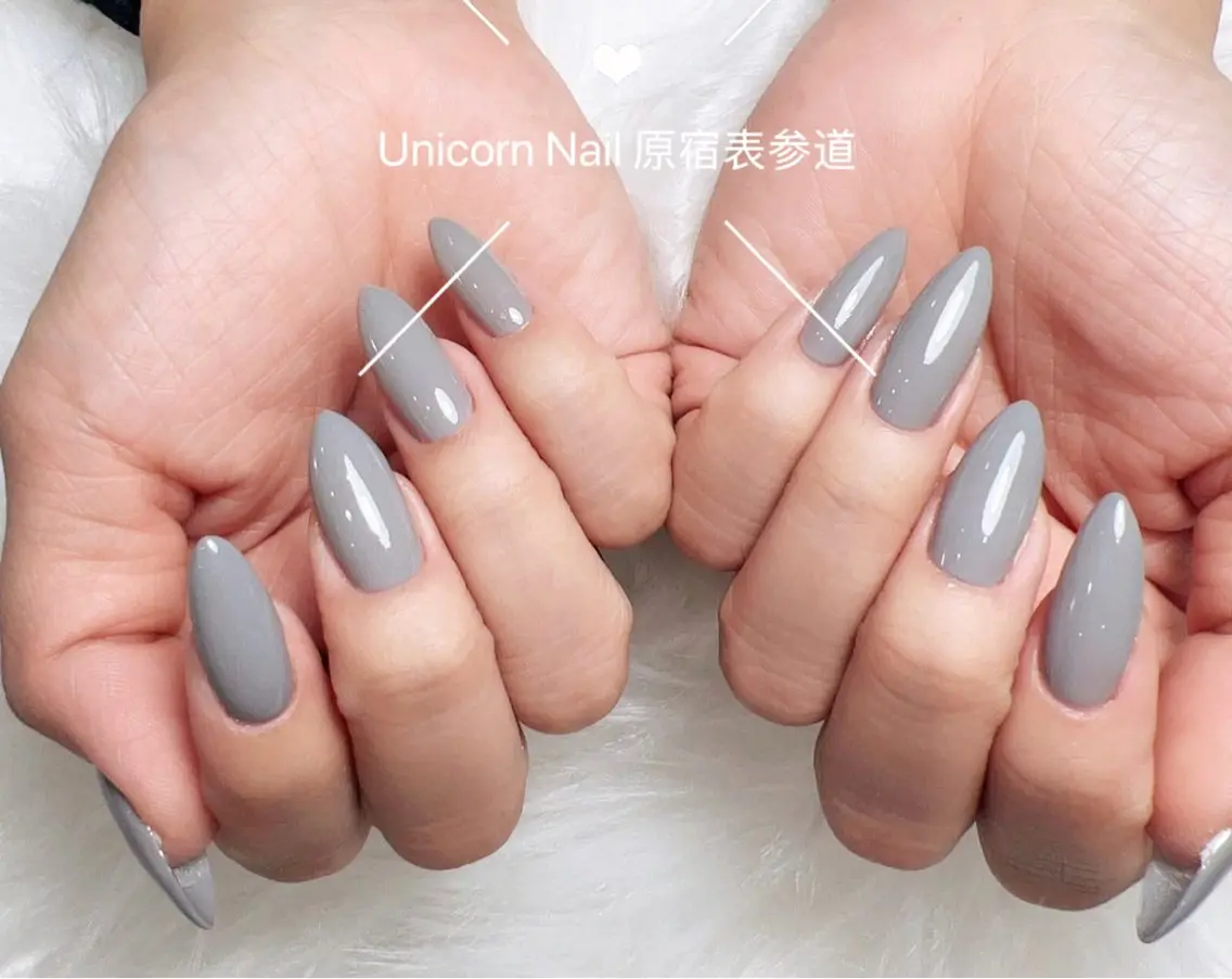 ネイル ワンカラーネイル ハンドネイル Unicorn Nail原宿表参道のネイルデザイン