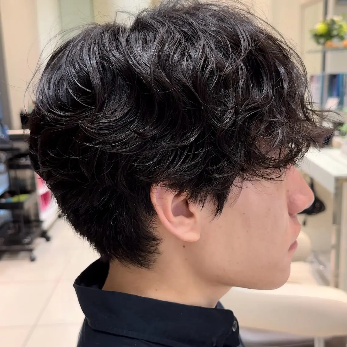 パーマ メンズ メンズパーマ メンズ縮毛矯正 ♠️店長下平隼人のヘアスタイル