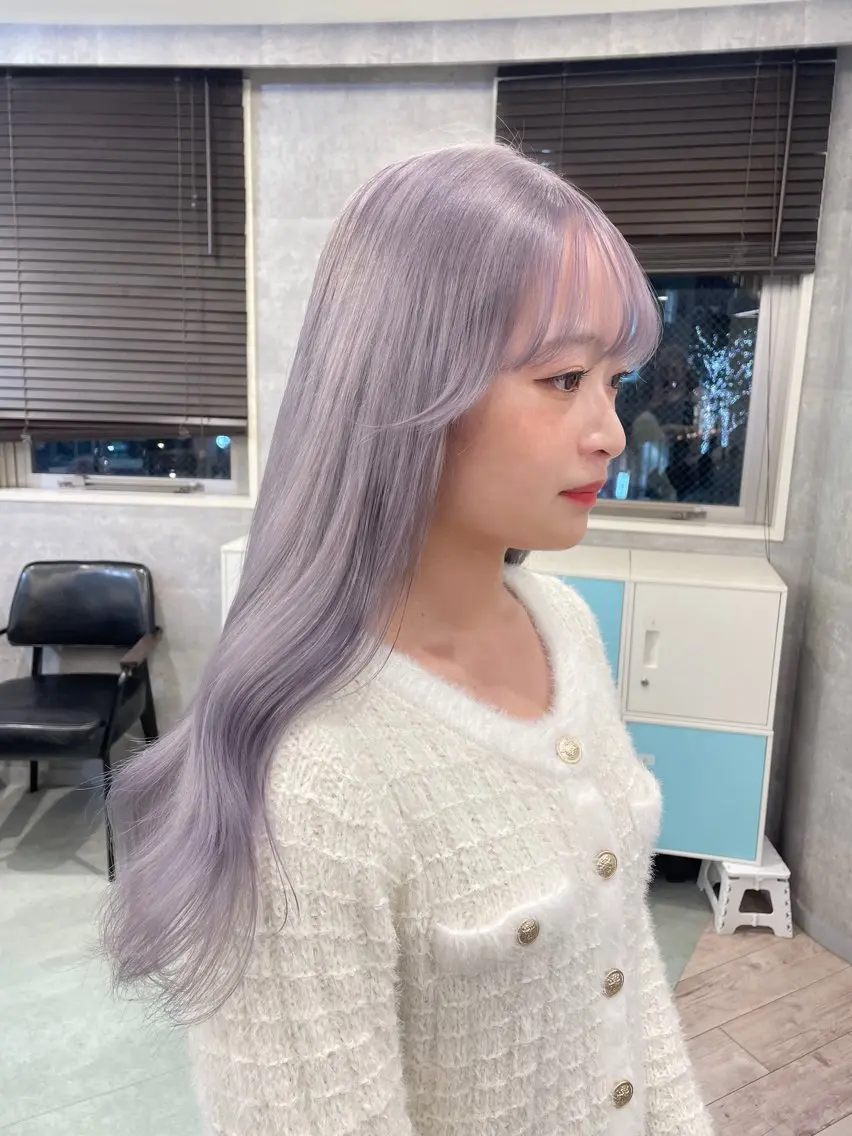 ロング ヘアカラー トリートメント ♡似合わせハイトーン ♡maiのヘアスタイル