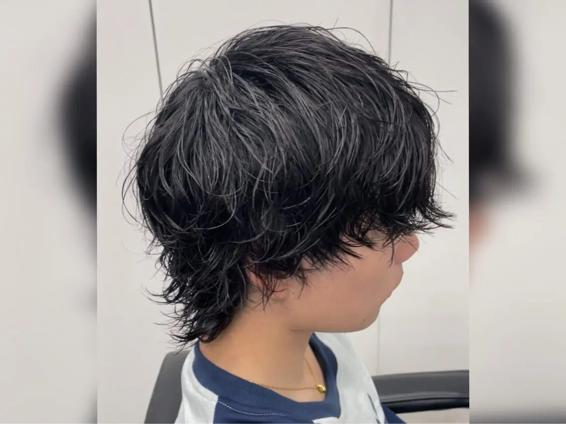 ショート パーマ メンズ カット パーマ メンズパーマ/新潟/ 万代/田崎亮🌟のヘアスタイル