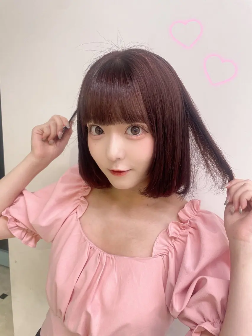 ミディアム カラー ヘアアレンジ 愛されカラー🩷 はるなのヘアスタイル