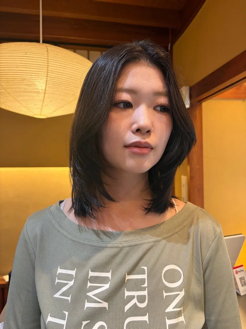 ミディアム ゆるふわガーリーst yle🩰yuukaのヘアスタイル