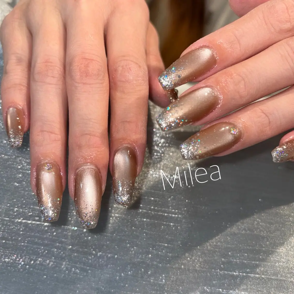 通常¥13,200→¥11,000他店オフ込み✨ジェルチップ長さだし10本✖️シンプルデザイン💅🏾の写真