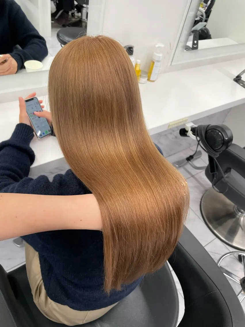 ロング カラー ヘアアレンジ ヘアカラー トリートメント ヘアセット 💗横浜美容室 💗HARUNAのヘアスタイル
