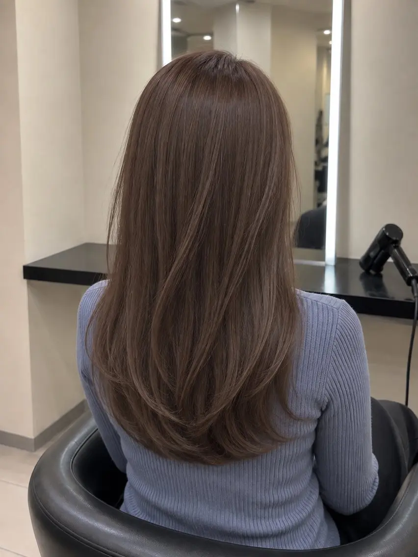 ミディアム カラー ブラウンカラー トリートメント 🌈ウルトワ水素 髪質改善naru🌈のヘアスタイル
