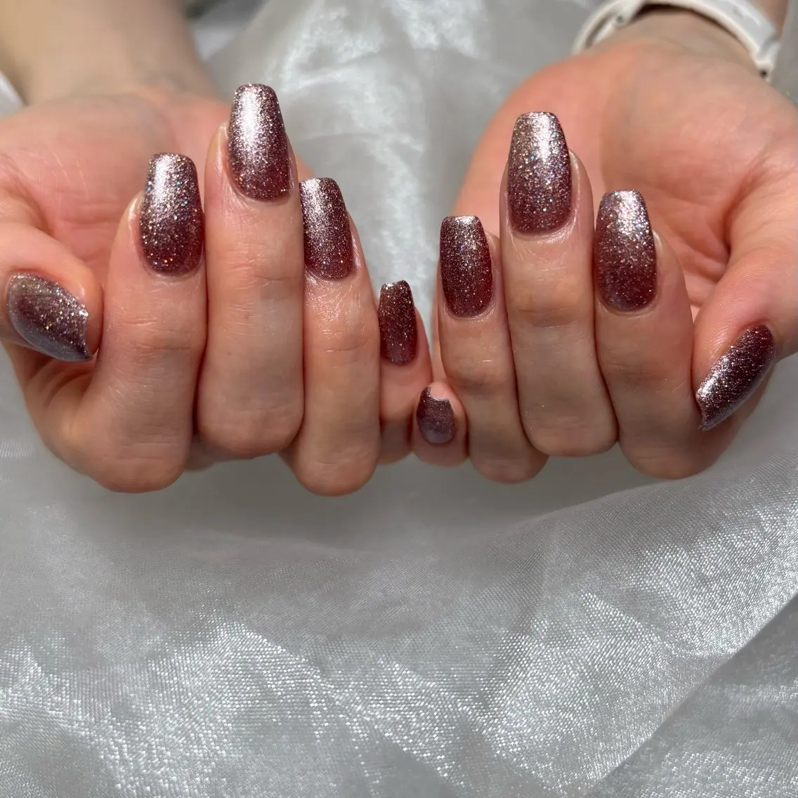 ネイル フラッシュネイル ジェルネイル ワンカラーネイル lieu pre💚 yamadaのネイルデザイン